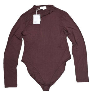 Los Angeles Atelier & Other Stories Y2K Fitted Bodysuit Brown Medium A004732